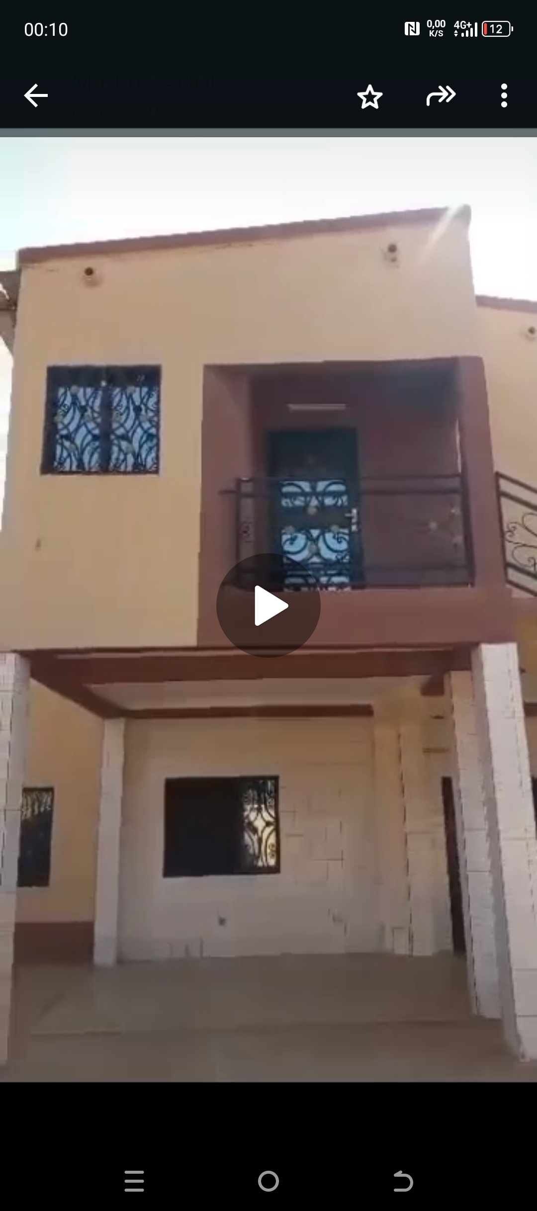 Appartement R+1 à vendre à Ouagadougou