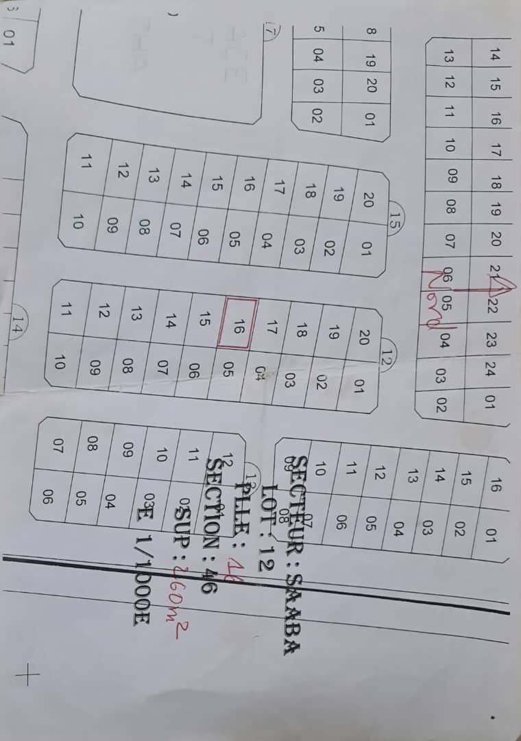 Parcelle en vente à saaba 2