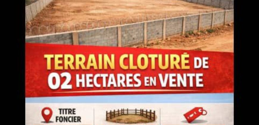 Terrain commercial de 2 hectares à vendre à la ZAD – Burkina Faso