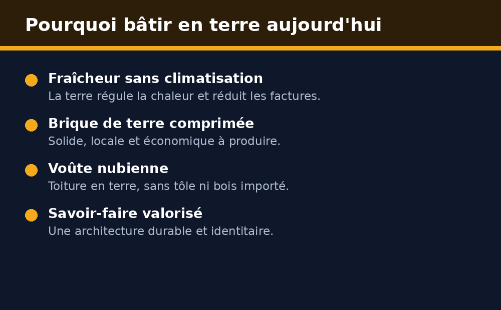 Avantages de la construction en terre au Burkina : fraîcheur, coût, matériaux locaux