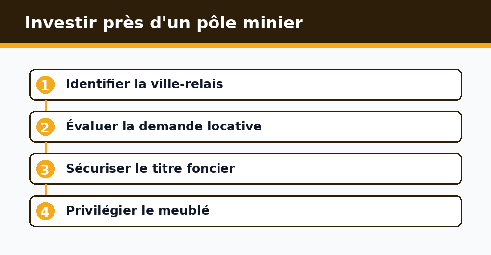 Étapes pour investir dans l'immobilier près d'un pôle minier aurifère au Burkina Faso